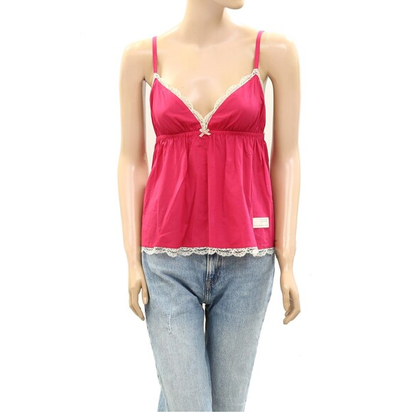 Odd Molly Anthropologie Once In A While Cami  Blouse Top Pink Lace S1 NEW 259899 - Picture 1 of 5
